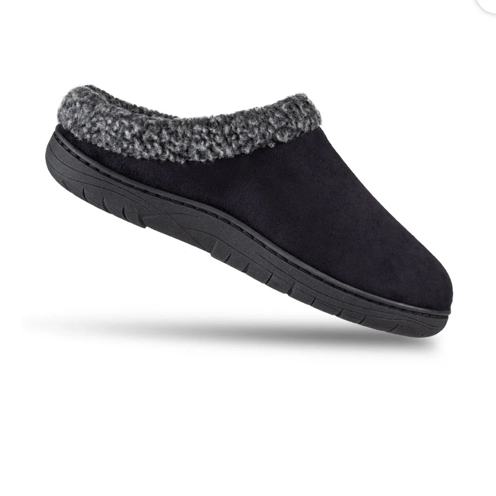 Haggar‎ Men's Open Back Memory Foam Padded Clog Slippers SIZE XL (11-12)